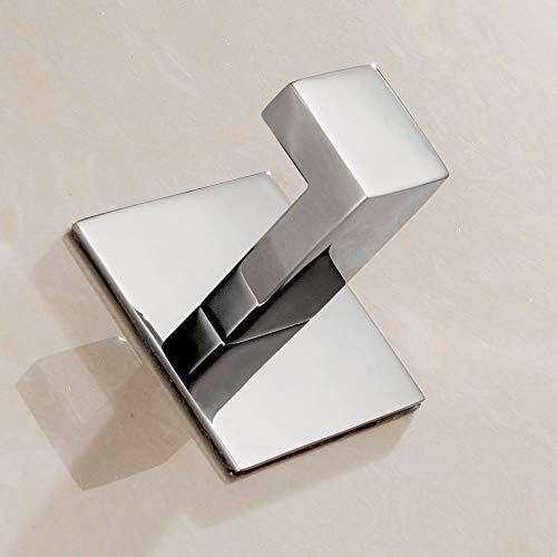 Stainless Steel Bathroom Towel Hook Self Adhesive No Screw Required Chrome
