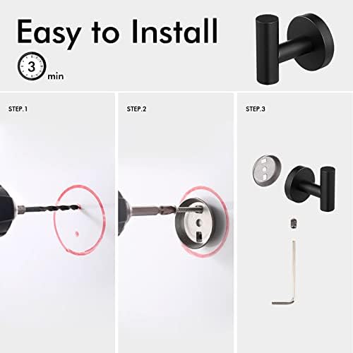 Rust-Proof Stainless Steel Bathroom Towel Hook