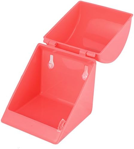 Coral Pink Plastic Bathroom Sticky Toilet Roll Hanger Holder Rack