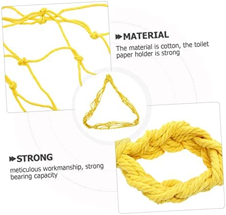 Set of 2 Rope Toilet Tissue Holders for Bathroom Storage