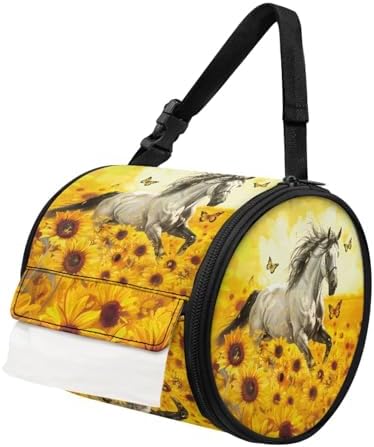 Horse Toilet Paper Hanger Butterfly Organizer by AQYAPTOIY