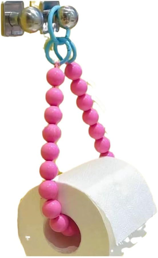 Vibrant Roses Plastic Hanging Toilet Paper Holder for Bathroom Decorations Durable and Modern