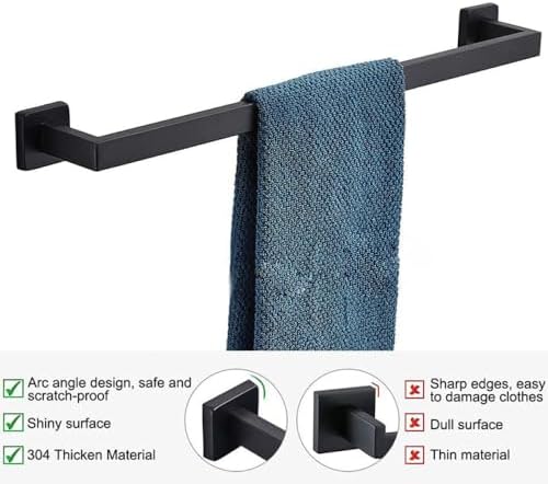 Bathroom Accessory Set Brass Towel Bar with Holder Set