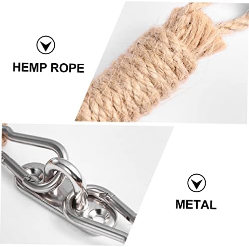 HOLIDYOYO Handmade Jute Rope Towel Rack