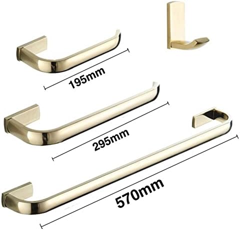 Bathroom Accessory Set Gold