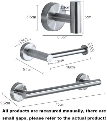 Black Stainless Steel Towel Rail Bar Rack for Use in the Bathroom