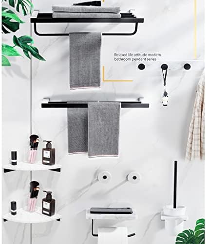 Nordic Bathroom Accessory Set with Luxurious Marble Brass