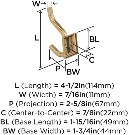 Stylish Double-Prong Wall Hook