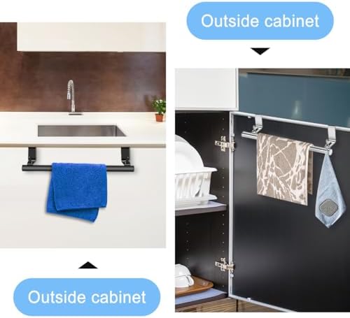 Stainless Steel Over-the-Door Towel Rack