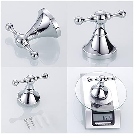 Luxury Chrome Robe Hook Towel Rail Bar Set - Bathroom Hardware Accessories with Tissue Paper Holder