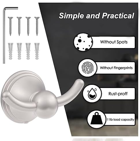 Stylish Towel Hooks Pair for Home