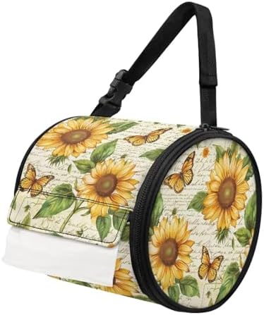 Sunflower Butterfly Toilet Paper Holder