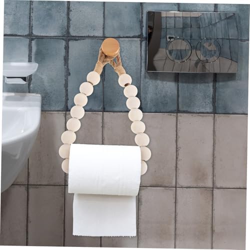 Chic Rustic Toilet Paper Holder Beaded Design
