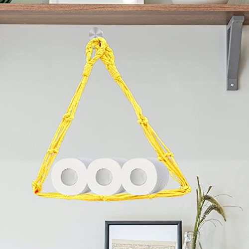 Cabilock 2-Piece Cotton Macrame Toilet Paper Holder