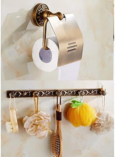 Elegant and Space-Saving Modern Bathroom Accessory Set with Aluminum Antique Towel Bar Rail