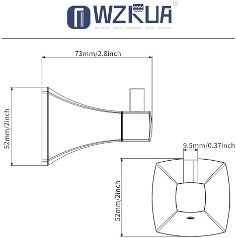 Towel Hook Set of 2 Matte Black Wall Hook for Bathroom Kitchen Bedroom