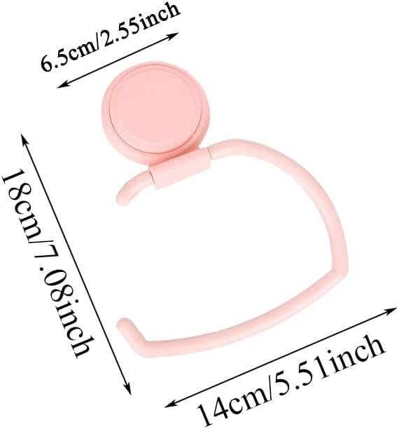 2-Piece Toilet Paper Holder with Suction Cup Wall Mount for Home Kitchen