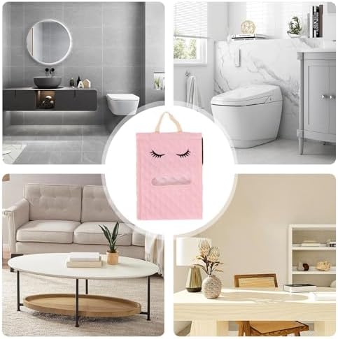 Cotton Cute Eyelash Shape Toilet Roll Organizer for Bathroom Kitchen