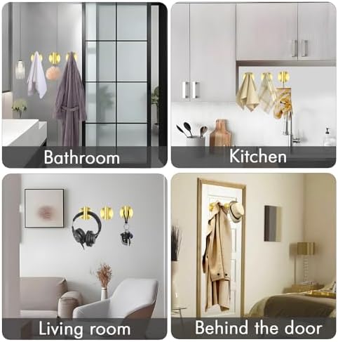 Wall-Mounted Shower Towel Hook Set 2-Pack