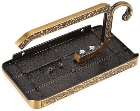 Aramox Wall-Mounted Vintage Brass Toilet Paper Holder Antique Luxury Decor