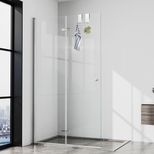 Stainless Steel Glass Shower Towel Hook Set