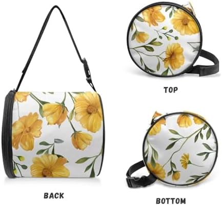 ZDCUSTOM Yellow Flower Toilet Paper Storage Holder