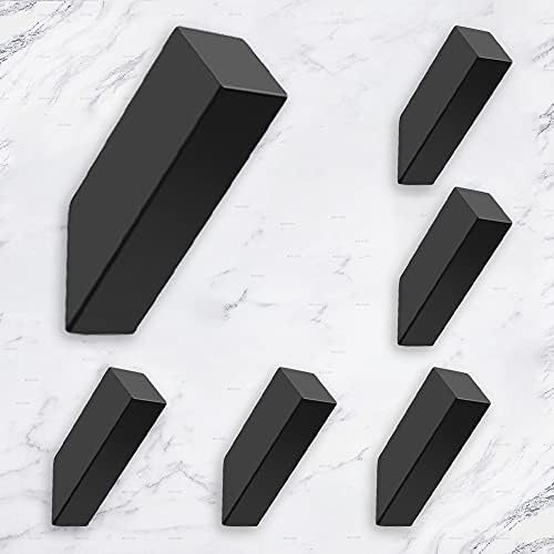 NINETREX Black Towel Hooks Matte Black Robe Hook