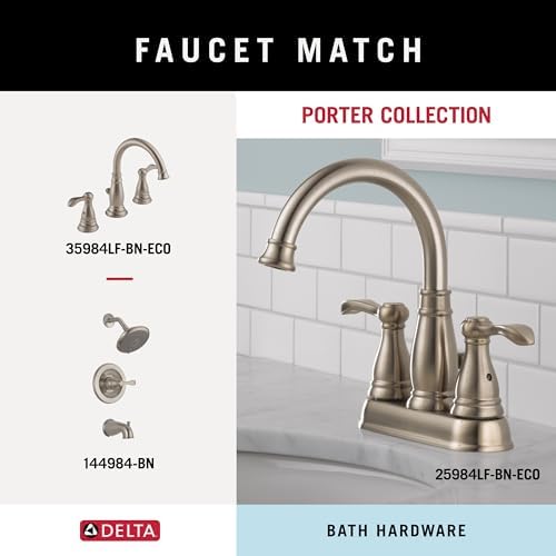 Delta SpotShield Double Towel Hook Brushed Nickel Durable Easy to Install