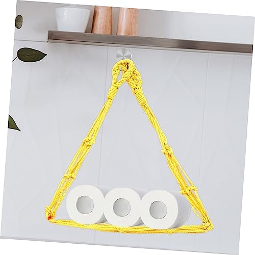 Comfy Fit Cotton Rope Toilet Holder with Hook and downright Eco-friendly