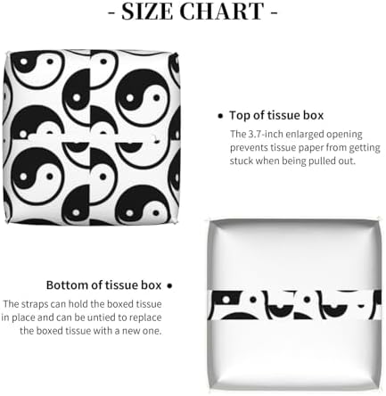Stylish Leather Tissue Box Holder 52 x 52 x 52