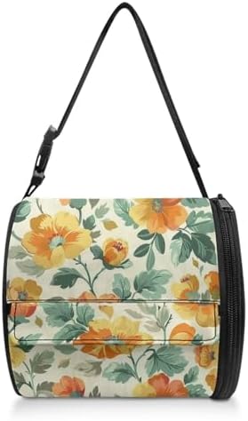 Flower Patterns Outdoor Toilet Paper Holder Reusable Portable for Camping RV Bathroom Decor