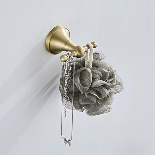 Flybath antique brass coat hook