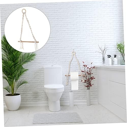 HOMSFOU Bohemian Wall-Mounted Toilet Paper Holder