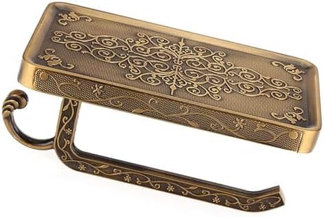 Elegant Antique Brass Toilet Paper Holder