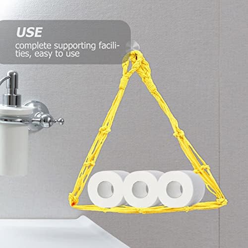 Cabilock 2-Piece Cotton Macrame Toilet Paper Holder