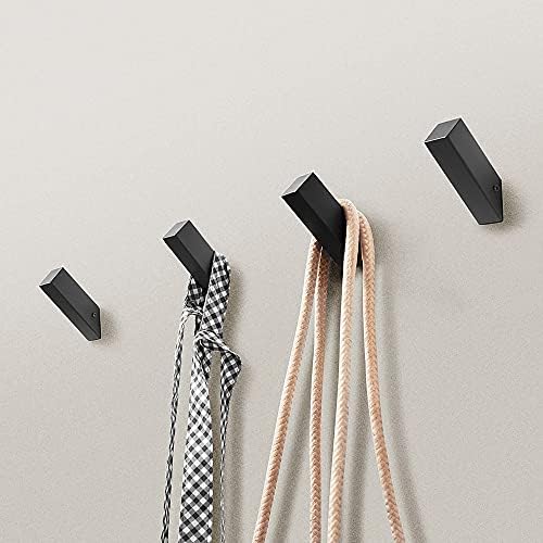 NINETREX Black Towel Hooks Matte Black Robe Hook