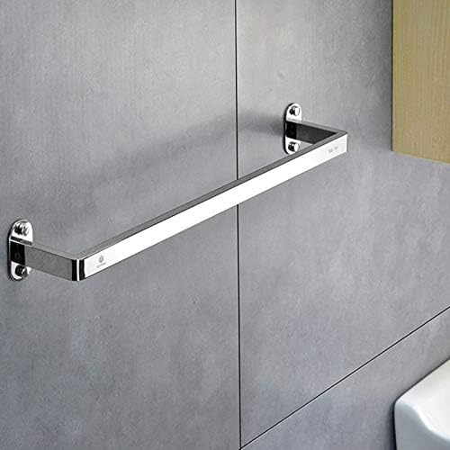 Stainless Steel Wall-Mounted Towel Rail 40-120cm with Brushed Finish