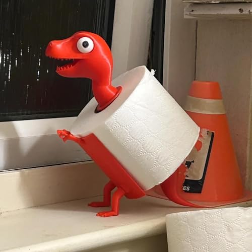 Funny Dinosaur Toilet Paper Holder 3D Printed -