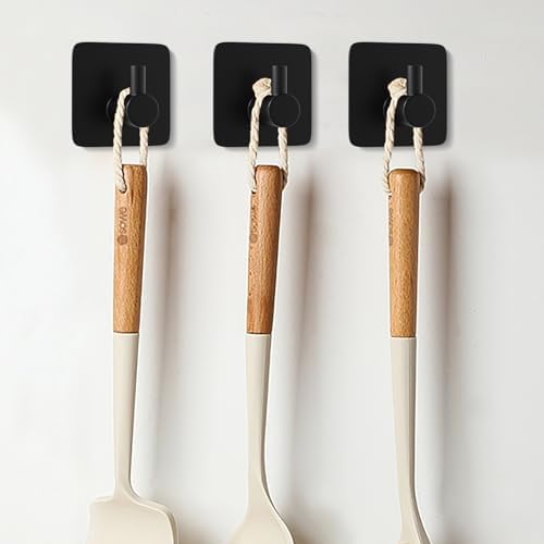 ACNISM 4-Piece Stainless Steel Sticky Wall Hangers for Heavy-Duty Use