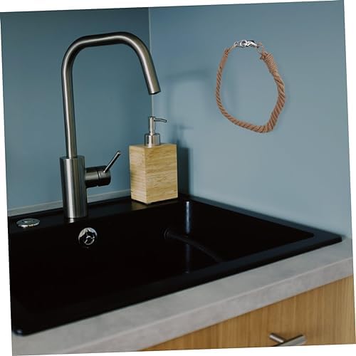 Ergonomic Jute Rope Towel Toilet Paper Holder for Marine Bathroom