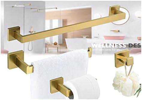 Stylish Robe Hook Towel Rail Set with Tissue Paper Holder - Christmas Reindeer Design