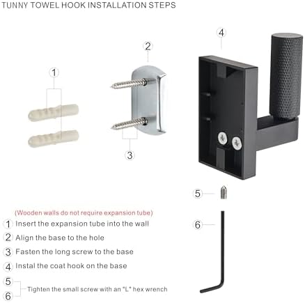 Sturdy Durable 3-Piece Bathroom Towel Hook Set