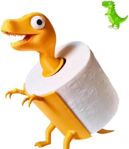 Funny Dinosaur Toilet Paper Holder 3D Printed -