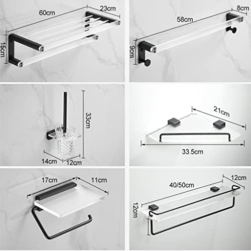 Luxury Acrylic Towel Rack Towel Bar Set for Bathroom