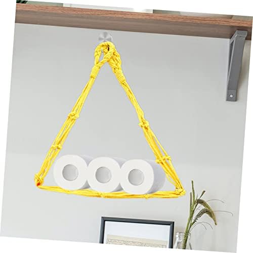 Stylish 2-Piece Cotton Rope Toilet Paper Storage Bag