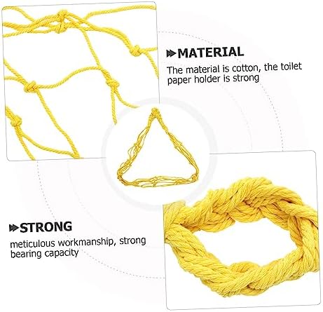 Comfy Fit Cotton Rope Toilet Holder with Hook and downright Eco-friendly