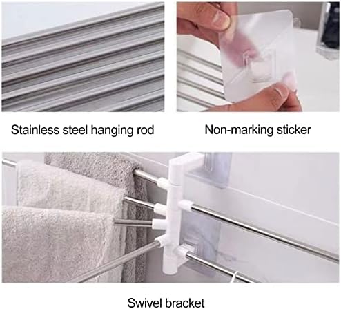 Versatile Bathroom Towel Arm Rack