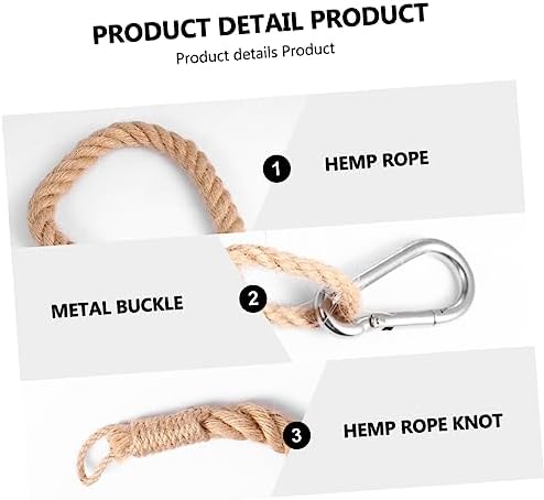 HOLIDYOYO Handmade Jute Rope Towel Rack
