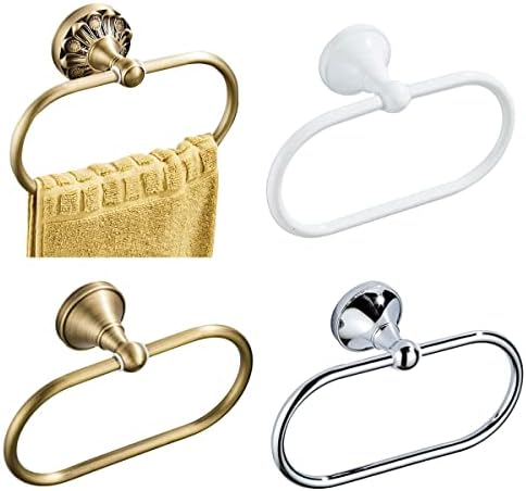 Sturdy Brass Bath Towel Holder for Space-Saving Design