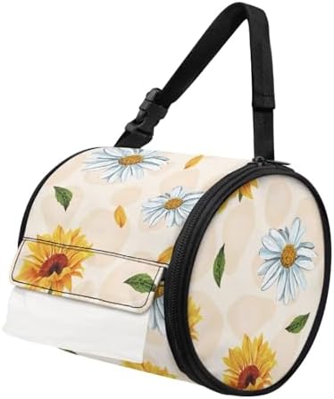 Daisy Sunflower Cozy Toilet Paper Roll Bag